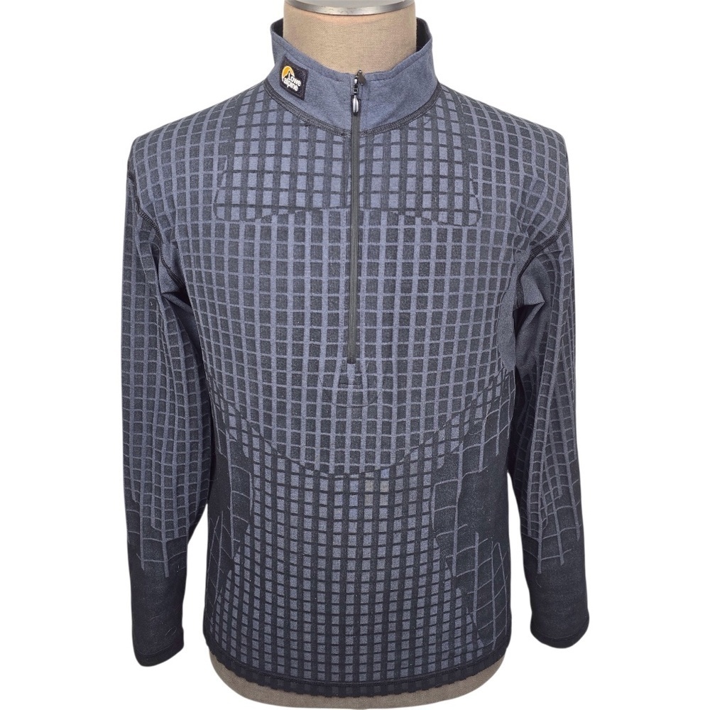 LOWE ALPINE- Warm Zone Pullover Quarter-Zip Men's Large- Charcoal Gray